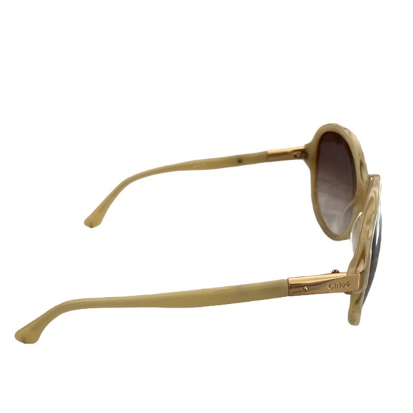 Chloe Ivory & Gold Sunglasses - Picture 2 of 13